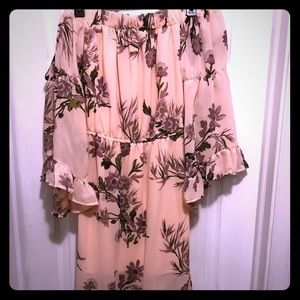 Women’s off the shoulder long dress. Never worn.